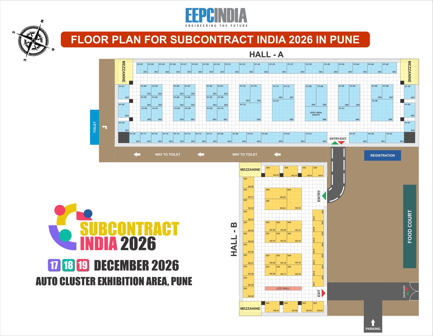 SUBCONTRACT INDIA 2026 Venue Layout